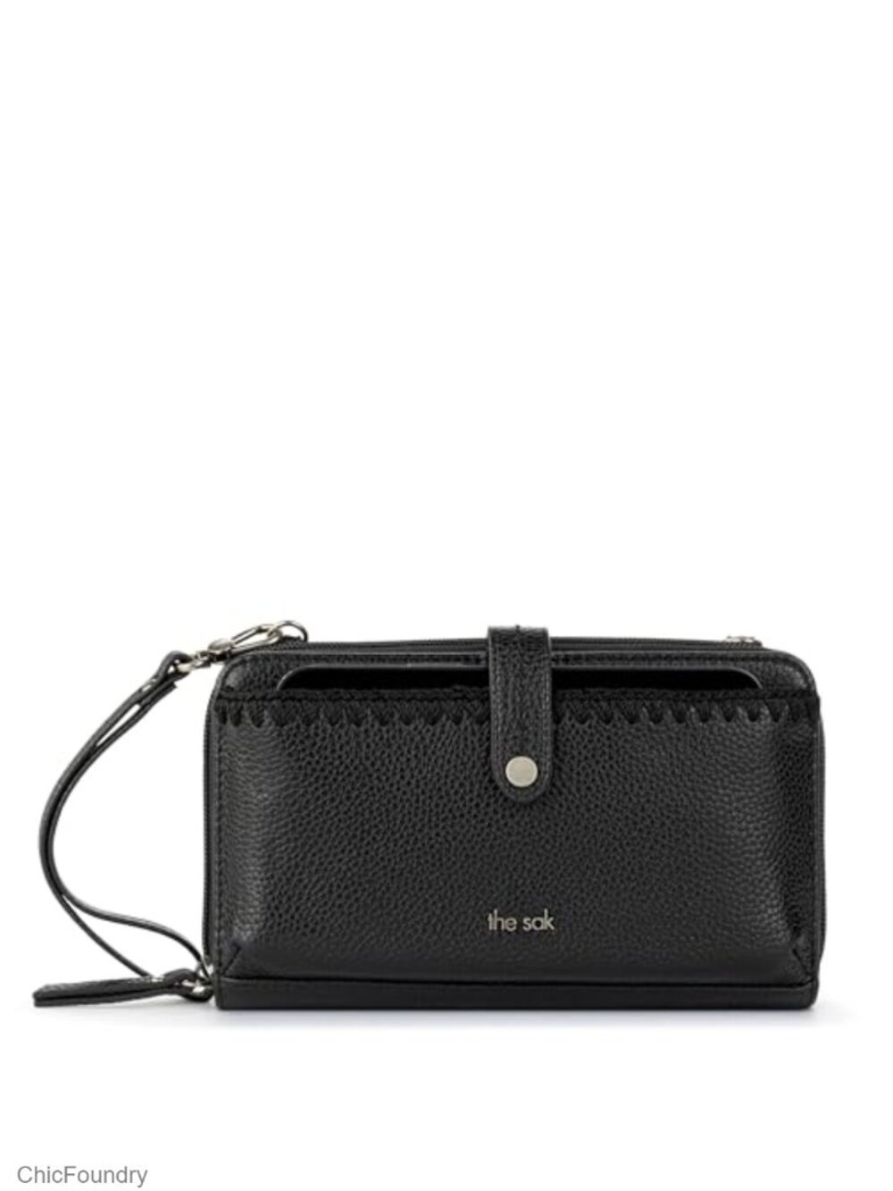 Leather Crossbody Phone Wallet Bag Convertible Wristlet Zipper Purse
